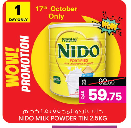 NIDO Milk Powder available at Ansar Gallery in Qatar - Al Shamal