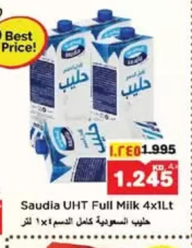 SAUDIA Long Life / UHT Milk available at Nesto Hypermarkets in Kuwait