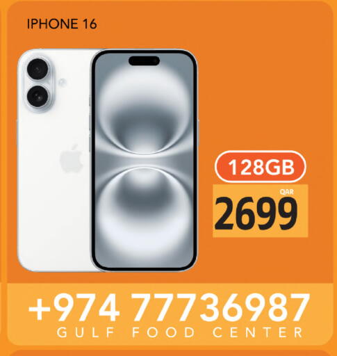 APPLE iPhone 16 available at Gulf Food Center in Qatar - Doha