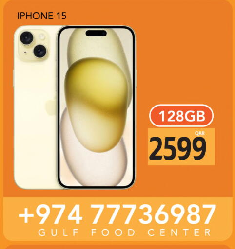 APPLE iPhone 15 available at Gulf Food Center in Qatar - Doha