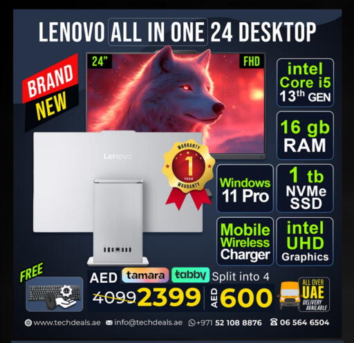 LENOVO Desktop available at TechDeals Electronics Trading in UAE - Ras al Khaimah