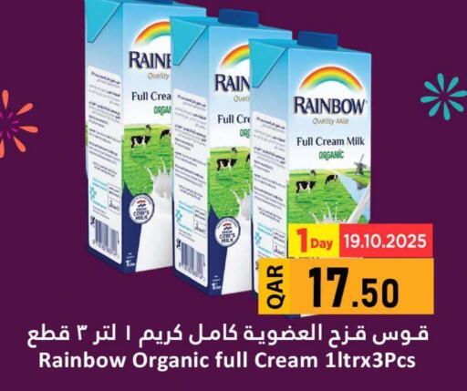 RAINBOW Organic Milk available at Dana Hypermarket in Qatar - Doha