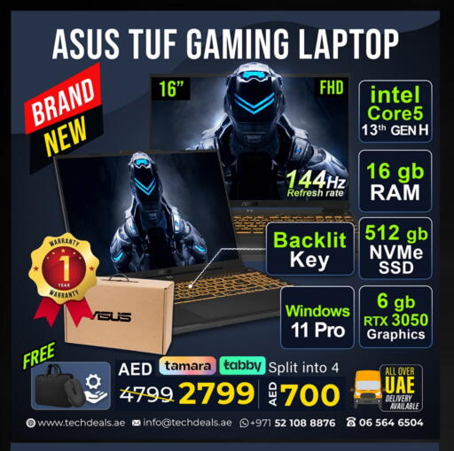 كمبيوتر ولابتوب in تيك ديلس ترادينغ, UAE Offers - الإمارات العربية المتحدة أسوس لابتوب available at تيك ديلس ترادينغ in الإمارات العربية المتحدة , الامارات - دبي