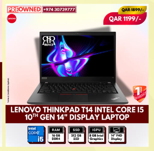 LENOVO available at Royce World Trading & Services W.L.L in Qatar - Al-Shahaniya