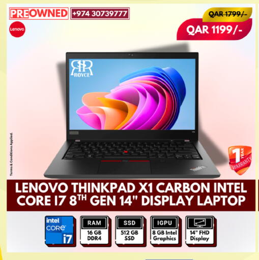 LENOVO available at Royce World Trading & Services W.L.L in Qatar - Al-Shahaniya