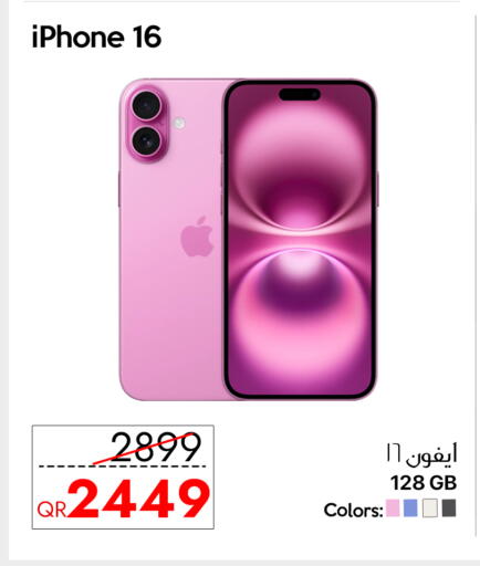 APPLE iPhone 16 available at iCONNECT  in Qatar - Doha
