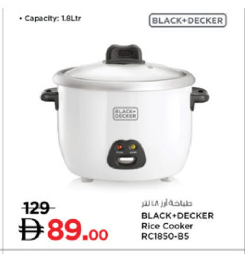 BLACK+DECKER Rice Cooker available at Lulu Hypermarket in UAE - Ras al Khaimah