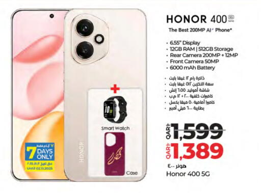 HONOR available at LuLu Hypermarket in Qatar - Al Shamal