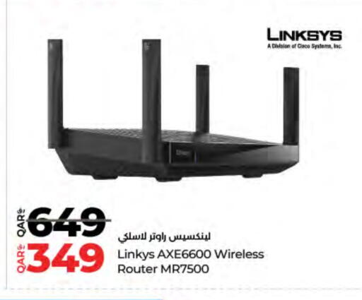LINKSYS Wifi Router available at LuLu Hypermarket in Qatar - Al Shamal