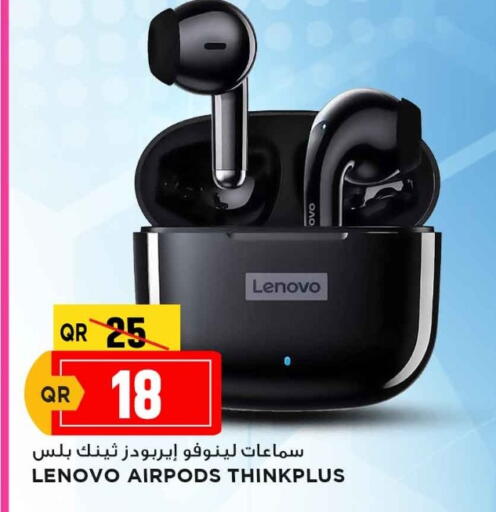 LENOVO Earphone available at Marza Hypermarket in Qatar - Al Shamal