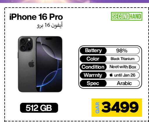 APPLE iPhone 16 available at Miracle Phones in Qatar - Al Wakra