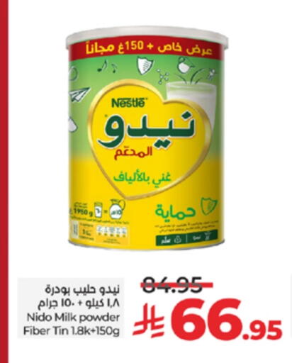 NIDO Milk Powder available at LULU Hypermarket in KSA, Saudi Arabia, Saudi - Jeddah