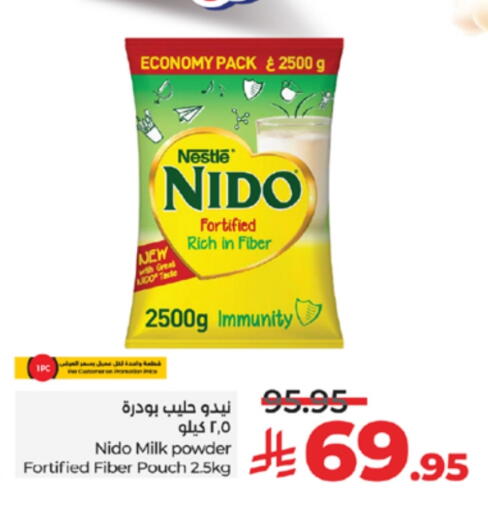 NIDO Milk Powder available at LULU Hypermarket in KSA, Saudi Arabia, Saudi - Jeddah
