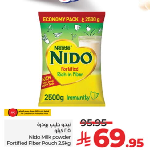 NIDO Milk Powder available at LULU Hypermarket in KSA, Saudi Arabia, Saudi - Jeddah