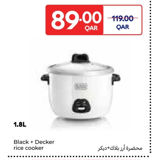 BLACK+DECKER Rice Cooker available at Carrefour in Qatar - Al Shamal