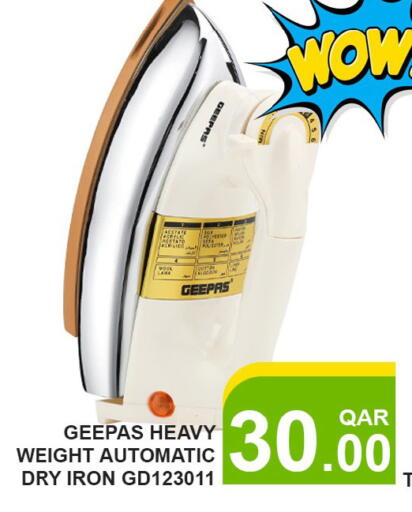 GEEPAS Ironbox available at Passion Hypermarket in Qatar - Doha