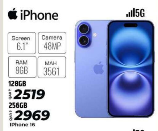 APPLE iPhone 16 available at Al Rawabi Electronics in Qatar - Doha
