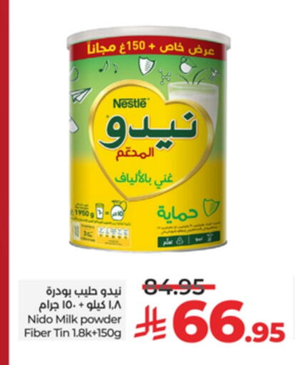 NIDO Milk Powder available at LULU Hypermarket in KSA, Saudi Arabia, Saudi - Jeddah
