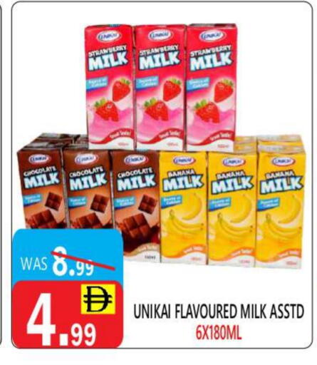UNIKAI Flavoured Milk available at United Hypermarket in UAE - Dubai