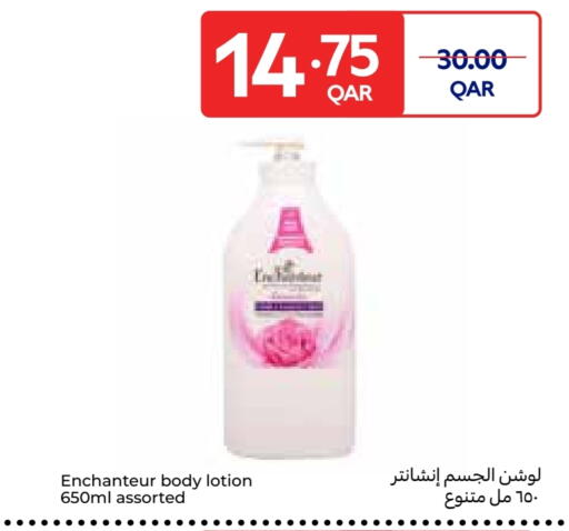 Enchanteur Body Lotion & Cream available at Carrefour in Qatar - Al Shamal