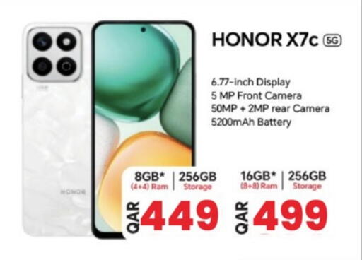 HONOR available at Paris Hypermarket in Qatar - Al-Shahaniya