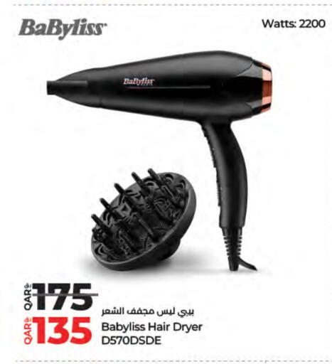 BABYLISS Hair Appliances in LuLu Hypermarket Qatar Al Rayyan