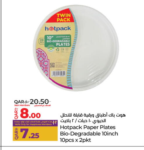 HOTPACK Plates available at LuLu Hypermarket in Qatar - Al-Shahaniya