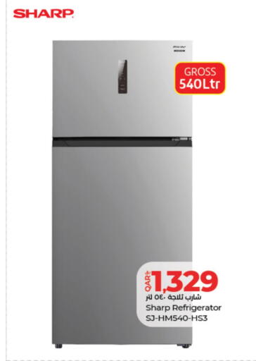 SHARP Refrigerator available at LuLu Hypermarket in Qatar - Al-Shahaniya