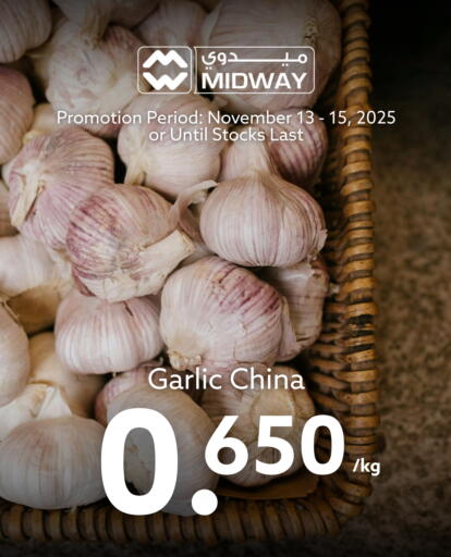 Garlic from China available at Midway Supermarket in Bahrain