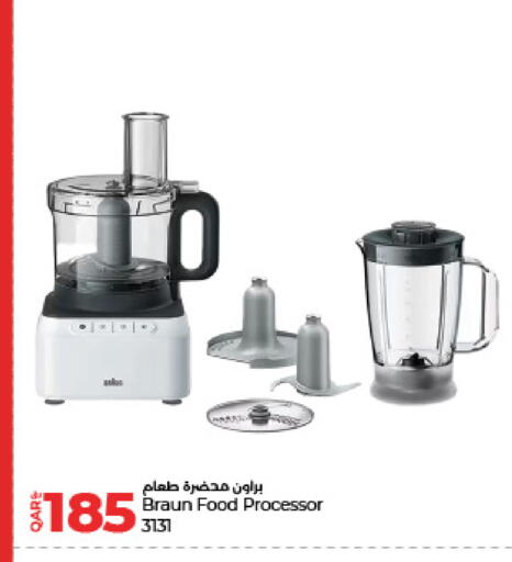 BRAUN Food Processor available at LuLu Hypermarket in Qatar - Al-Shahaniya