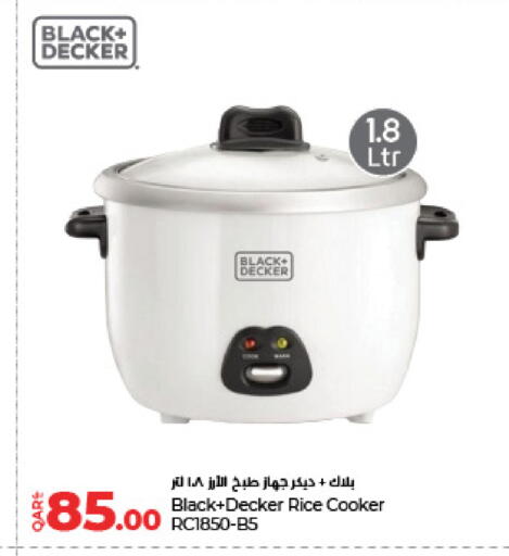 BLACK+DECKER Rice Cooker available at LuLu Hypermarket in Qatar - Al Daayen