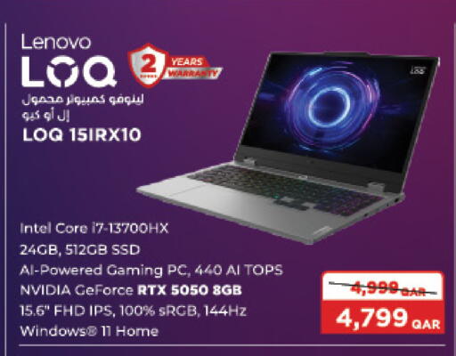 LENOVO Laptop available at LuLu Hypermarket in Qatar - Doha