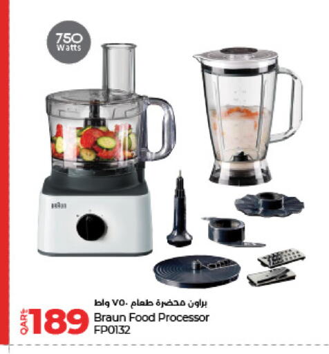 BRAUN Food Processor available at LuLu Hypermarket in Qatar - Al-Shahaniya