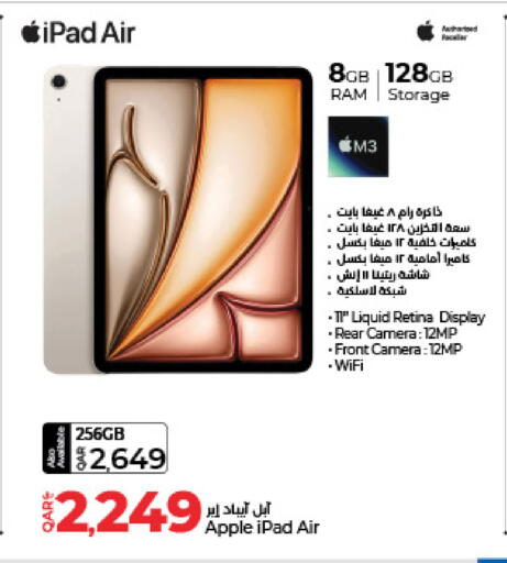 APPLE iPad available at LuLu Hypermarket in Qatar - Al Wakra