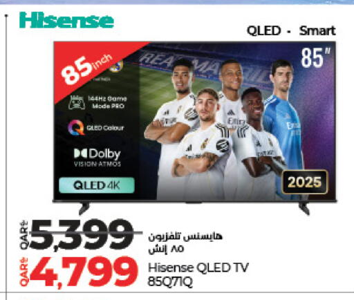 HISENSE QLED TV available at LuLu Hypermarket in Qatar - Al Khor
