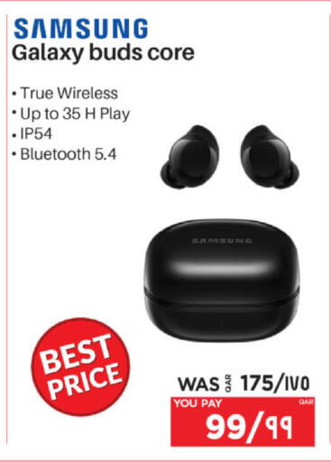 SAMSUNG Earphone available at Emax  in Qatar - Al-Shahaniya