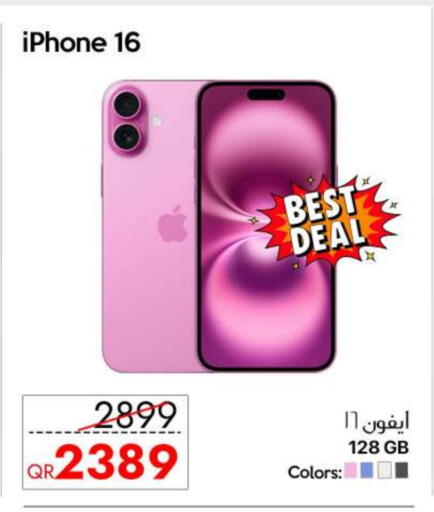 APPLE iPhone 16 available at iCONNECT  in Qatar - Al-Shahaniya