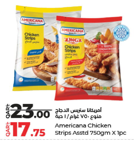 AMERICANA Chicken Strips available at LuLu Hypermarket in Qatar - Al Khor
