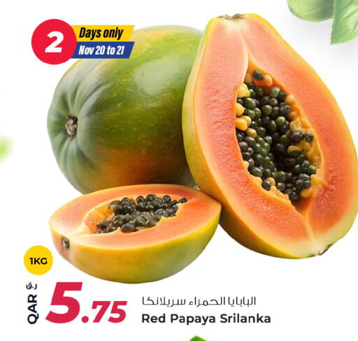 Papaya available at Rawabi Hypermarket in Qatar - Al-Shahaniya