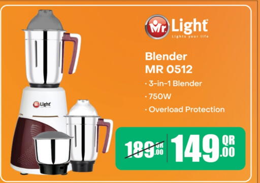 MR. LIGHT Mixer / Grinder available at Rawabi Hypermarket in Qatar - Al-Shahaniya