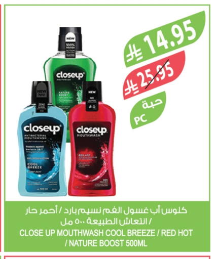 CLOSE UP Mouthwash available at Farm  in KSA, Saudi Arabia, Saudi - Al Khobar