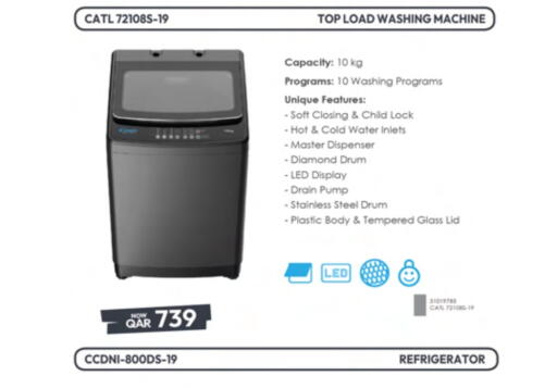 Washing Machine available at Ansar Gallery in Qatar - Doha