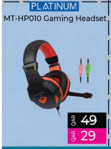 PLATINUM Earphone available at Ansar Gallery in Qatar - Al Shamal