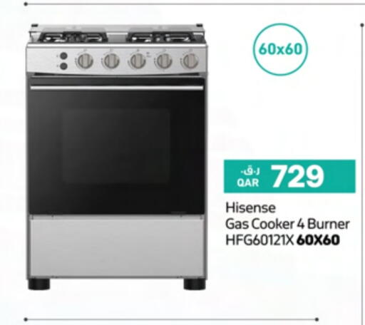 HISENSE Gas Cooker available at Ansar Gallery in Qatar - Al-Shahaniya