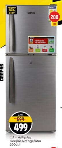 GEEPAS Refrigerator available at Paris Hypermarket in Qatar - Al-Shahaniya