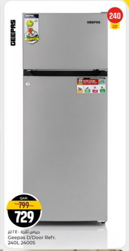 GEEPAS Refrigerator available at Paris Hypermarket in Qatar - Al-Shahaniya