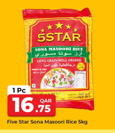 Masoori Rice available at Rawabi Hypermarket in Qatar - Al Shamal