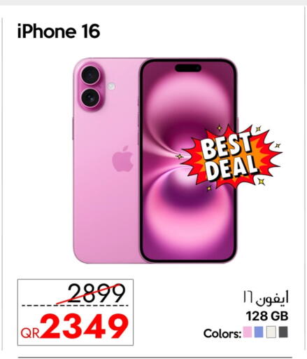 APPLE iPhone 16 available at iCONNECT  in Qatar - Al-Shahaniya