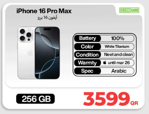 APPLE iPhone 16 available at Miracle Phones in Qatar - Al-Shahaniya