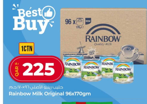 RAINBOW Condensed Milk available at Rawabi Hypermarket in Qatar - Al Shamal